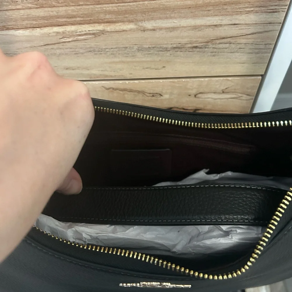 Coach Teri Hobo Bag with Gold Accents - Picture 6 of 12